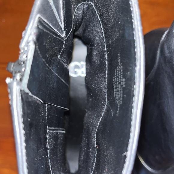 Gianni Bini Levi Tate Leather Platform Black Mid Boots - Picture 10 of 11